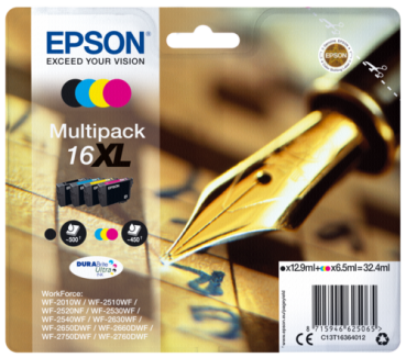 Epson DURABrite Ultra XL Multipack BK/C/M/Y T 163  T 1636