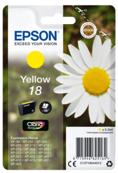 Epson Tintenpatrone yellow Claria Home T 180         T 1804