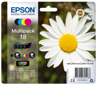 Epson Claria Home Multipack T 180 BK/C/M/Y            T 1806