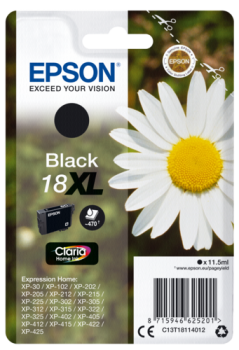 Epson Tintenpatrone XL schwarz Claria Home T 181         T 1811