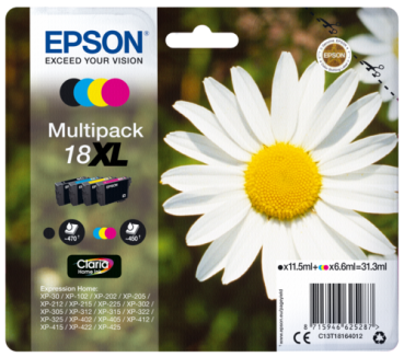 Epson Claria Home XL Multipack T 181 BK/C/M/Y            T 1816