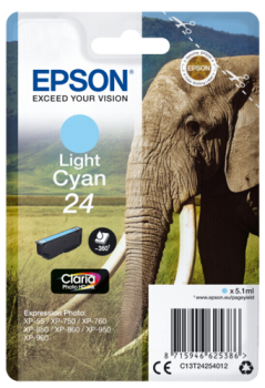 Epson Tintenpatrone light cyan Claria Photo HD T 242     T 2425