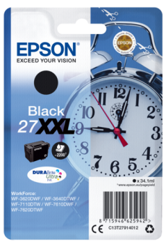 Epson DURABrite Ultra Ink 27 XXL Tintenpatrone schwarz     T 2791