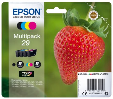 Epson Claria Home Multipack 29 BK/C/M/Y                  T 2986