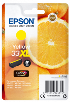 Epson Tintenpatrone yellow Claria Premium 33 XL      T 3364