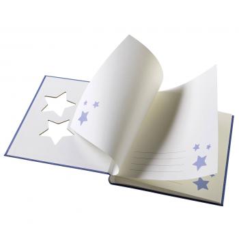 Walther Estrella blau    28x30,5 50 weiße Seiten Babyalbum UK133L