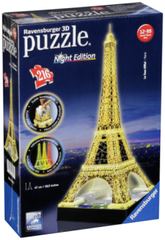Ravensburger 3D Puzzle-Bauwerke Eiffelturm bei Nacht