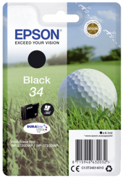 Epson Tintenpatrone schwarz DURABrite Ultra Ink 34    T 3461