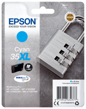 Epson Tintenpatrone cyan DURABrite Ultra Ink 35 XL T 3592
