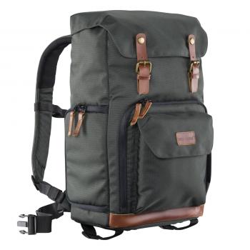 mantona Fotorucksack Luis grün Retro