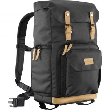mantona Fotorucksack Luis schwarz Retro