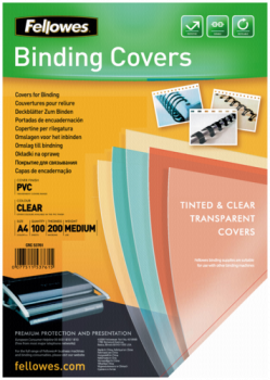 Fellowes Deckblatt A4 transparent 200 Mikron