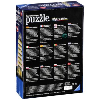 Ravensburger 3D Puzzle-Bauwerke Pisaturm bei Nacht