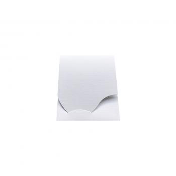 1x100 Daiber Passbildmappen Wave weiß Leinenkarton          16019