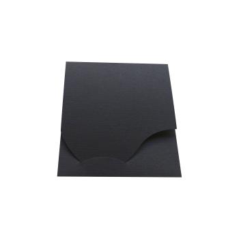 1x100 Daiber Passbildmappen Wave schwarz Leinenkarton       16020