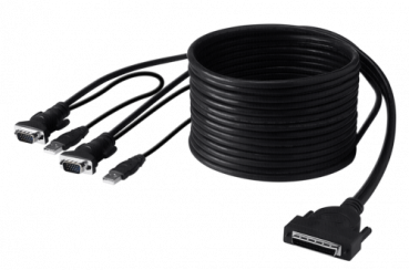 Belkin OmniView Dual-Port OCTOPUS Kabelgarnitur USB 3,6 m