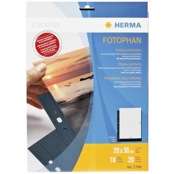 Herma fotophan 20x30 schwarz 10 Blatt                    7788