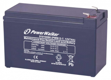 PowerWalker 12V/7Ah VRLA Blei-Gel Akku PWB12-7