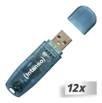 12x1 Intenso Rainbow Line    4GB USB Stick 2.0