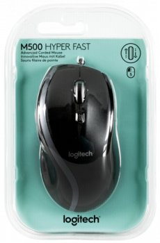Logitech M500 Corded Mouse Black