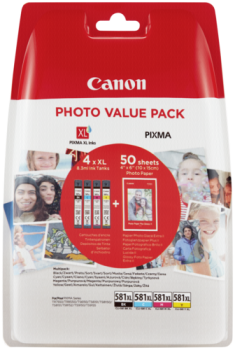 Canon CLI-581XL Photo Value Pack C/M/Y/BK