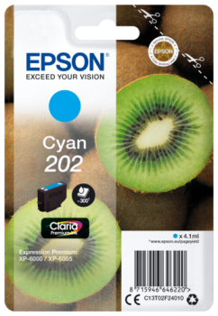 Epson Tintenpatrone cyan Claria Premium 202        T 02F2