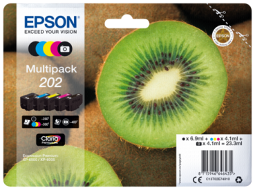 Epson Multipack Claria Premium T 202 BK/PB/C/M/Y         T 02E7