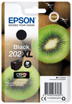 Epson Tintenpatrone schwarz Claria Premium 202 XL     T 02G1