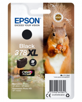 Epson Tintenpatrone schwarz Claria Photo HD 378 XL    T 3791