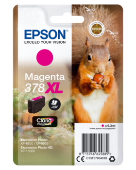 Epson Tintenpatrone magenta Claria Photo HD 378 XL    T 3793