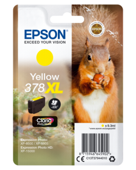 Epson Tintenpatrone yellow Claria Photo HD 378 XL    T 3794