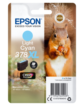 Epson Tintenpatrone light cyan Claria Photo HD 378 XL    T 3795