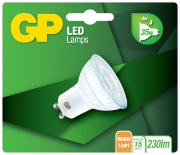 GP Lighting LED Reflektor GU10 Glass 4W (35W)
