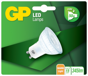GP Lighting LED Reflektor GU10 Glass 4,8W (50W)