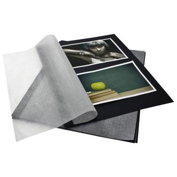 Goldbuch Fotokarton schwarz DIN A4 mit Pergamyn 20 Blatt   83006
