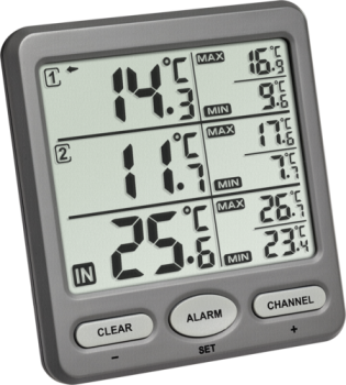TFA 30.3062.10 Trio Funk-Thermometer