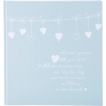 Goldbuch Poetry blue       30x31 60 weiße Seiten Babyalbum  15131