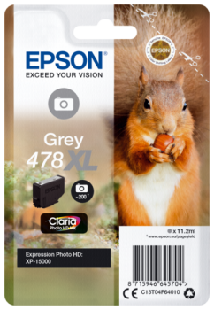 Epson Tintenpatrone grey Claria Photo HD 478 XL    T 04F6