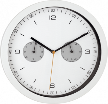 Mebus 52826 weiß Funk-Wanduhr