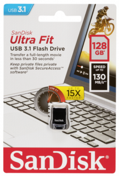 SanDisk Cruzer Ultra Fit   128GB USB 3.1         SDCZ430-128G-G46