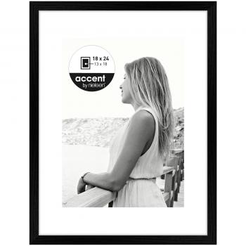 Nielsen Aura schwarz       18x24 Holz inkl. Passepartout  1134000