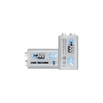 1 Ansmann maxE NiMH Akku 300 9V-Block 270 mAh