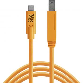 Tether Tools USB-C zu 3.0 Male B 4,60m orange