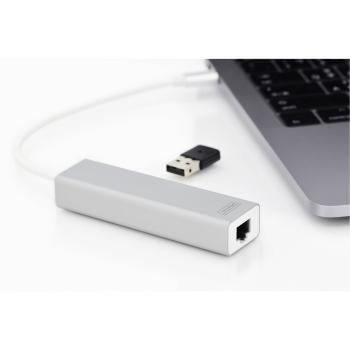 DIGITUS USB Typ C 3.0 Hub mit Gigabit Ethernet