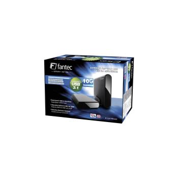 FANTEC DB-ALU31 schwarz 3,5 SATA USB 3.1 Typ-C