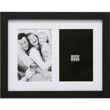 Deknudt S66KA2 Galerie   2x13x18 Holz schwarz mit Passepartout