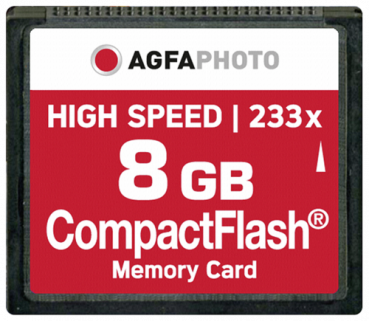 AgfaPhoto Compact Flash      8GB High Speed 233x MLC