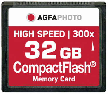 AgfaPhoto Compact Flash     32GB High Speed 300x MLC