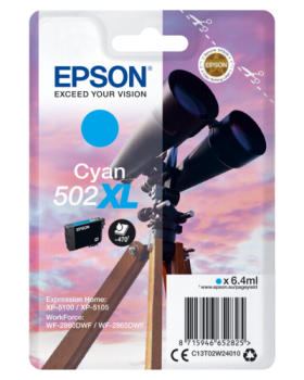 Epson Tintenpatrone cyan 502 XL                    T 02W2