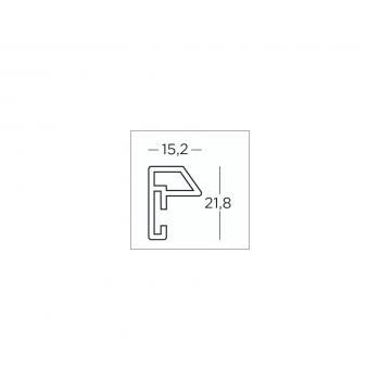 Walther Steel Style        20x30 Kunststoff silber         ES030S